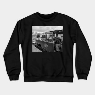 Engineer in small steam train Crewneck Sweatshirt